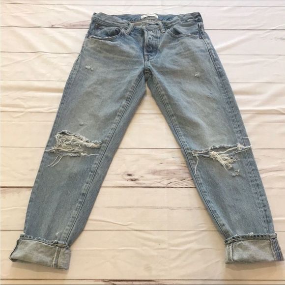 Moussy Vintage Distressed Jeans - Picture 1 of 16